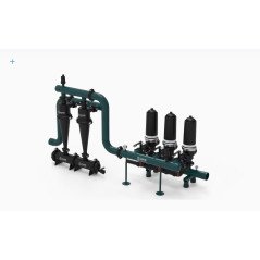 Plastic Manual Disc Filter Systems With Hydrocyclone