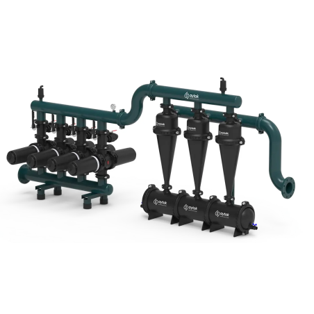 Plastic Manual Double Disc Filter System With Hydrocyclone