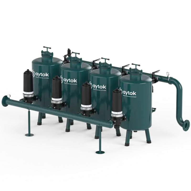 Manual Sand Media filter Systems With Plastic Disc Filters Manual Sand Media filter Systems With Plastic Disc Filters