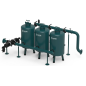 Manual Sand Media filter Systems With Semi-Automatic Screen Filters